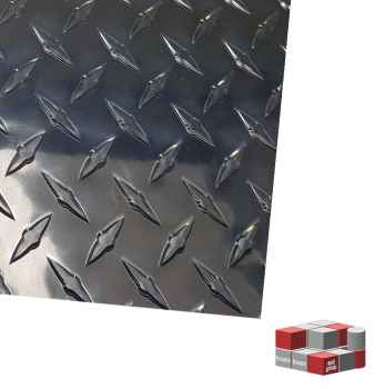 Alu Riffelblech, Warzenblech, Diamant Blech rutschhemmend